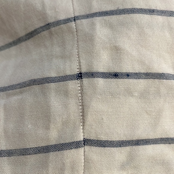 Rails Lily Positano Stripe Linen Lace Up Top - Picture 16 of 16